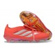 New adidas Predator Elite Tongue FG Shoes Crimson Silver