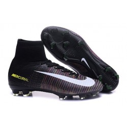 New Top Nike Mercurial Superfly V FG Soccer Cleat Black Pink White