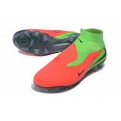 Nike Phantom 6 High Elite FG Soccer Shoes Hot Punch Black Green Strike