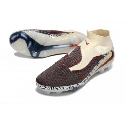 Nike Phantom 6 High Elite FG Soccer Shoes Burgundy Crush Univ Red Fossil