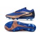 Nike Phantom 6 Low Elite FG Soccer Cleat Navy Blue Gold