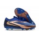 Nike Phantom 6 Low Elite FG Soccer Cleat Navy Blue Gold