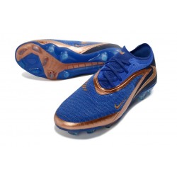 Nike Phantom 6 Low Elite FG Soccer Cleat Navy Blue Gold