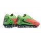 Nike Phantom 6 Low Elite FG Soccer Cleat Hot Punch Black Green Strike