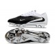Nike Phantom 6 Low Elite FG Soccer Cleat Black White