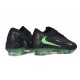 Nike Phantom 6 Low Elite FG Soccer Cleat Black Illusion Green Black