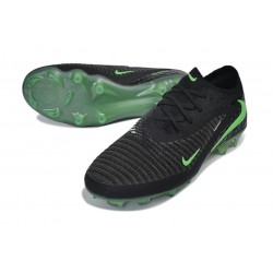 Nike Phantom 6 Low Elite FG Soccer Cleat Black Illusion Green Black