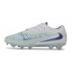 Nike Phantom 6 Low Elite FG Soccer Cleat White Mint Metallic Blue