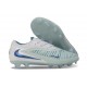 Nike Phantom 6 Low Elite FG Soccer Cleat White Mint Metallic Blue