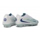 Nike Phantom 6 Low Elite FG Soccer Cleat White Mint Metallic Blue