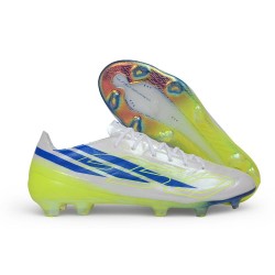 adidas F50 Hyperfast Evo FG New Shoes White Blue Solar Yellow