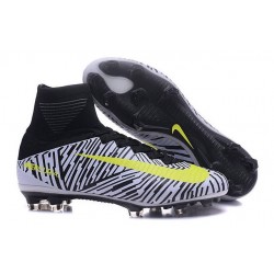 New Top Nike Mercurial Superfly V FG Soccer Cleat Black White Yellow
