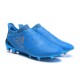 New Mens adidas X 16+ Purechaos FG/AG Football Boots Blue Silver