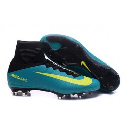 Nike Mercurial Superfly V FG Mens Football Boots Blue Yellow