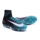Nike Mercurial Superfly V FG Mens Football Boots Black Blue White