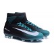 Nike Mercurial Superfly V FG Mens Football Boots Black Blue White