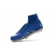 Nike NJR Hypervenom Phantom II Neymar x Jordan Cleats Blue Silver