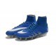 Nike NJR Hypervenom Phantom II Neymar x Jordan Cleats Blue Silver