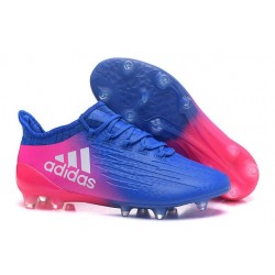 New 2016 adidas X 16.1 FG Firm Ground Soccer Boots Blue Pink White