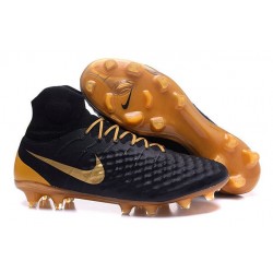 Nike Magista Obra II FG Firm Ground Soccer Boots Black Gold