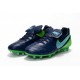 New 2016 Nike Tiempo Legend 6 FG Leather Football Cleats Black Green