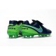 New 2016 Nike Tiempo Legend 6 FG Leather Football Cleats Black Green