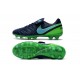 New 2016 Nike Tiempo Legend 6 FG Leather Football Cleats Black Green