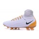 Nike Magista Obra II FG Firm Ground Soccer Boots White Gold Black