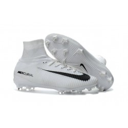 Nike Mercurial Superfly 5 FG New Soccer Cleats White Black