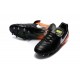 New 2016 Nike Tiempo Legend 6 FG Leather Football Cleats Black White Orange