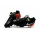 New 2016 Nike Tiempo Legend 6 FG Leather Football Cleats Black White Orange