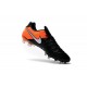 New 2016 Nike Tiempo Legend 6 FG Leather Football Cleats Black White Orange