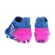 New Mens adidas X 16+ Purechaos FG/AG Cleats Blue Pink White