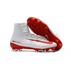 Nike Mercurial Superfly 5 FG New Soccer Cleats White Red