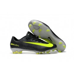 News Nike Mercurial Vapor XI CR7 FG ACC Soccer Shoes Black Yellow