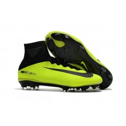 Nike Mercurial Superfly V FG Firm Ground Boot Yellow Black