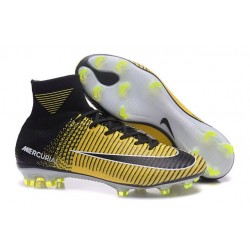 Nike Mercurial Superfly V FG Firm Ground Boot Yellow Black