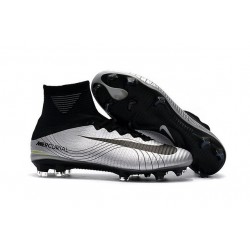 Nike Mercurial Superfly 5 FG News 2017 Cleats Silver Black