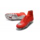 Neymar x Jordan NJR Nike Hypervenom Phantom II FG Soccer Boots Red Silver