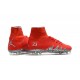 Neymar x Jordan NJR Nike Hypervenom Phantom II FG Soccer Boots Red Silver
