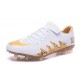 Nike Hypervenom Phinish FG Neymar X Jordan Soccer Cleat White Gold