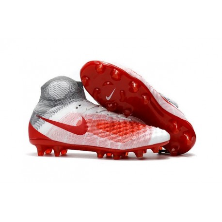 Nike Magista Obra 2 FG New Men's Soccer Boots White Red