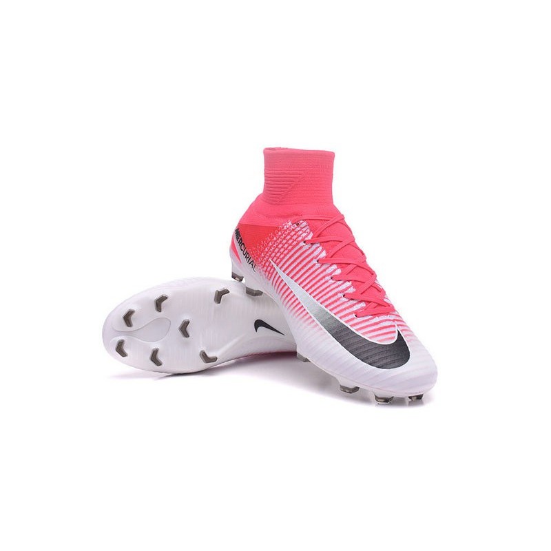 nike mercurial superfly pink and white