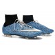 Top Nike Mercurial Superfly Iv FG Firm Ground Cleat Safari Blue White
