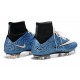 Top Nike Mercurial Superfly Iv FG Firm Ground Cleat Safari Blue White