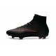 Top Nike Mercurial Superfly Iv FG Firm Ground Cleat Black Red