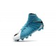 Nike HyperVenom Phantom III DF FG 2017 New Soccer Shoes Blue White Black
