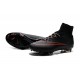 Top Nike Mercurial Superfly Iv FG Firm Ground Cleat Black Red