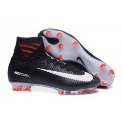 Nike Mercurial Superfly V FG Men's Soccer Boots Black White