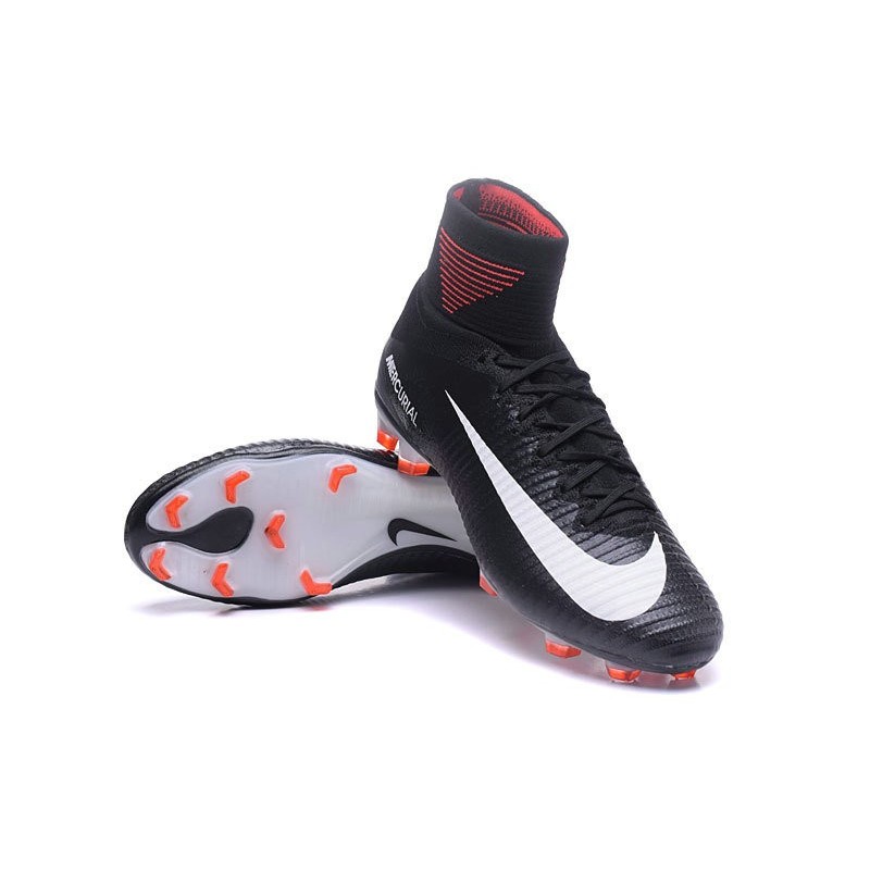 Nike Mercurial Superfly V FG Men's Soccer Boots Black White